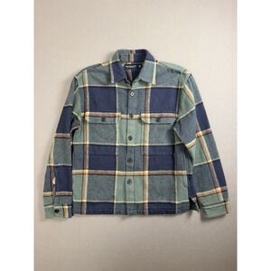 Abercrombie & Fitch heavyweight check flannel  Blue/Orange Xs
